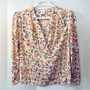 Cabi Marni blouse in blush cream, size medium